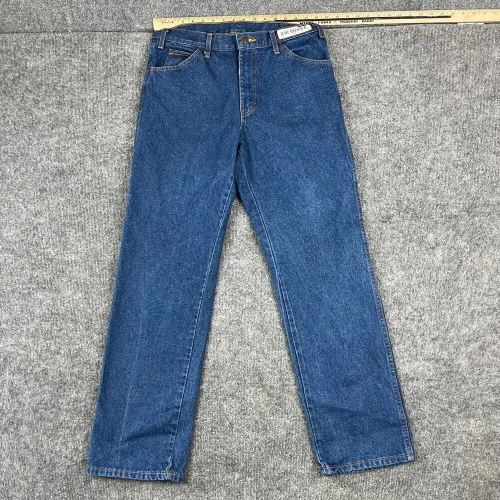 Dickies Jeans‎ Mens Size 33x32 Dark Wash Straight Leg Classic Denim Pants